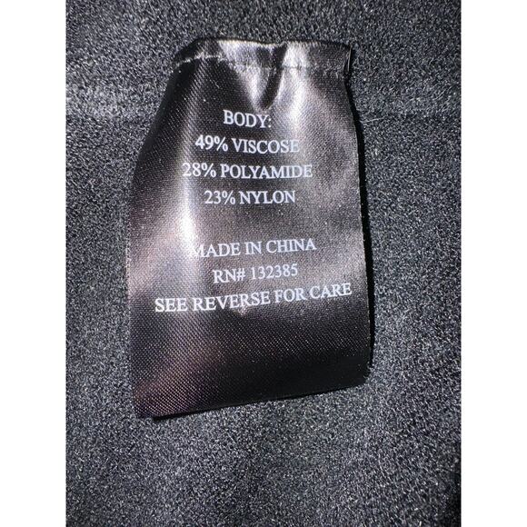 Love Token Black Cape with Fringe, Sz M - Picture 6 of 6